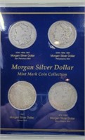 Morgan silver dollar set of 4