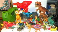 Large Group of Dinosaur Toys