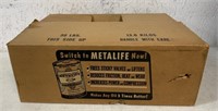 Metalife Oil cardboard case box