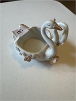 Vintage swan trinket dish Japan