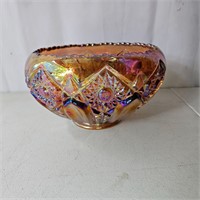 Carnival Glass Lace Lip Bowl