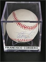 Autographed Francisco Cordero Baseball