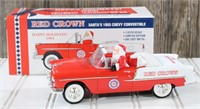 Red Crown Gasoline Santa's 1955 Chevy Convertible