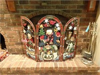 Christmas Fireplace Screen