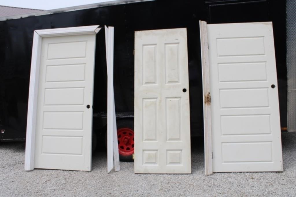 Two 36x80 Interior Doors & 30x80 Interior Door