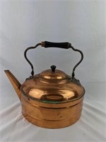 Large Vintage Copper Tea Kettle