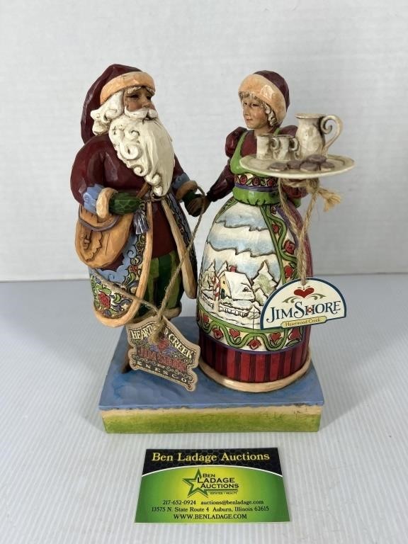 Jim Shore Heartwood Creek Santa and Ms Clause