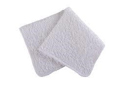 7pk Soft White/Grey Washcloths A25