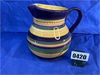 Striped Pitcher, Tabletops, 8.5"T