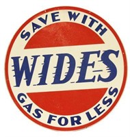 Porcelain Save With Wides Gas Sign