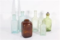 Antique Glass  Bottles - Nat'l Remedy Etc.