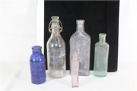 Antique Glass Bottles - Bromo-Seltzer etc.