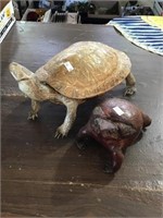 Stuffed Turtle And Frog