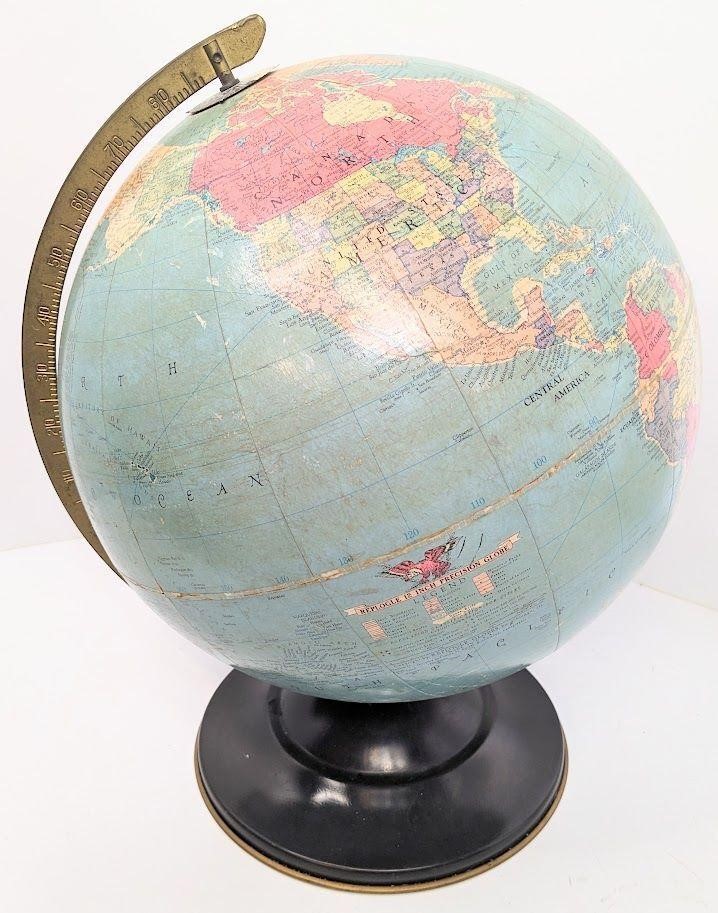 Vintage Replogle 12 Inch Precision Globe