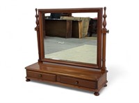 Antique Style Two Drawer Shaving Mirror
