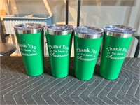 4pk Thank You for Being Awe16ozTumbler Green