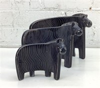 Soapstone zebra family made in Kenya