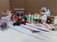 Christmas decorations,  bags, knickknacks, cd,