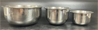 Stainless Steel 3 Set Mixing Bowls 3 1/2 qt., 1