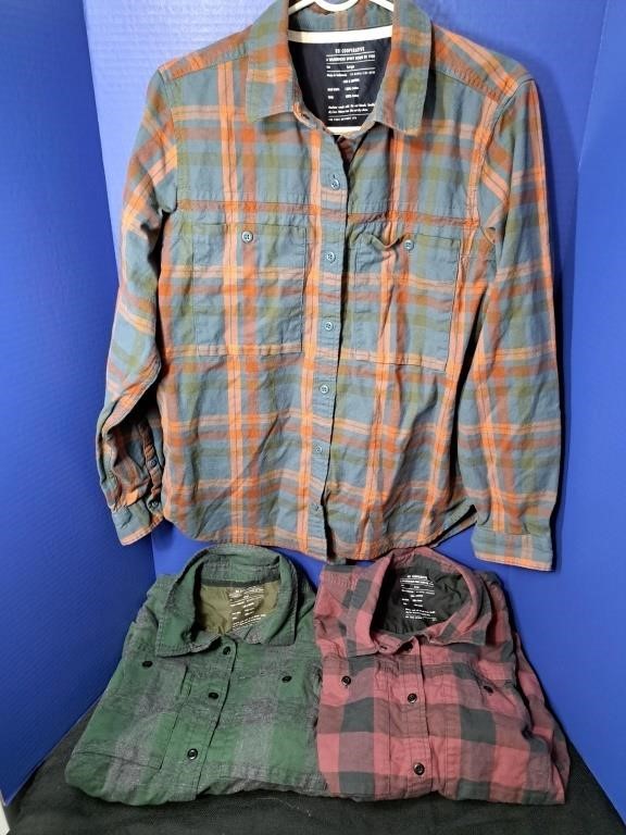 3 Size Large REI Flannel Shirts (2)