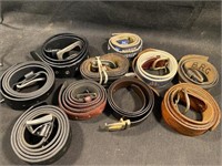 (10) 39" Mens Belts Black And Brown Black Dior