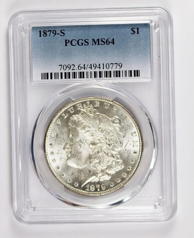 1879-S MORGAN SILVER DOLLAR