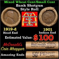 Small Cent Mixed Roll Orig Brandt McDonalds Wrappe