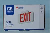 Contractor  Select LED Exit Sign,  NIP