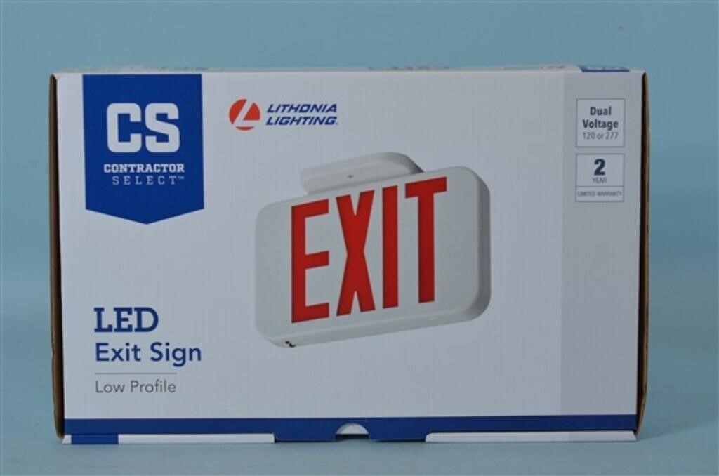 Contractor  Select LED Exit Sign,  NIP