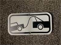 Tow Away Zone Tow Truck Sign