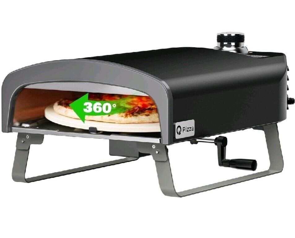 New Q Pizza Outdoor Pizza Oven with Manual Rotatin