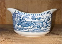 Cute Blue and White Vintage Dish