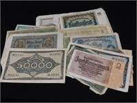 Many European paper currency