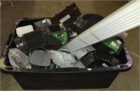 Tub of drainage supplies & other connections