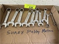 Flat w/Sunex stubby metric 10-19mm