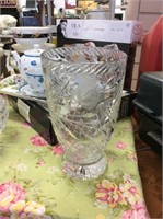 Large crystal vase