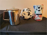 Coffee Percolator, Soccer Ball box