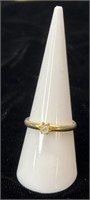 Vintage Diamond costume ring; size 8