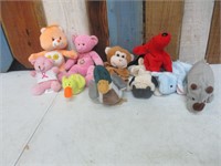 9 Plush - Care Bear, Ty Beanie Babies +