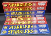 8 Boxes of TNT Sparklers - 2 Packs of 4ct