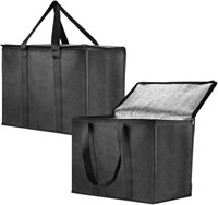 Large Insulated Food Bags(2 pc)16" x 9" x