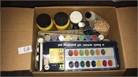 Art supplies box lot