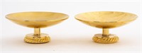 Gold-Toned Compote Dishes