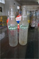 Two Crush Glass 10oz Bottles