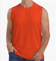 New (Size XL) Orange for Men's Muscle