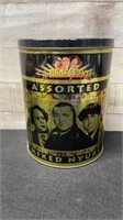 The Three Stooges Assorted Mixed Nyuks Tin With Co