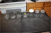 Beer mugs, jar, vase
