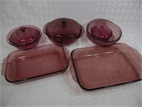 (8)Pyrex Glass Bowl Dish Lot