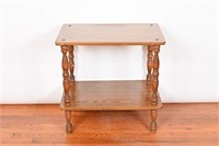 Vintage Wooden 2-Tier Side Table