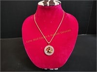 14K Gold Jade & Semi Precious Gemstone Necklace